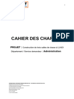 Annexe 1 Cahier Des Charges Construction 3 Salles de Classe A Luadi