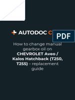 En How To Change Manual Gearbox Oil On Chevrolet Aveo Kalos Hatchback t250 t255 Replacement Guide