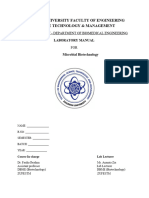 Microbial Biotechnology Lab Manual