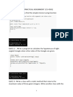 Java Practical Assignment