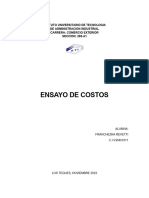 Ensayo de Costos