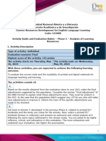 Activity Guide and Evaluation Rubric - Phase 5 - Analysis of Learning Resources