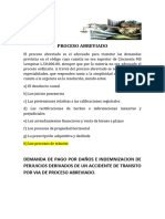 PROCESO ABREVIADO Accidente de Transito