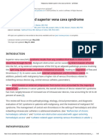 Malignancy-Related Superior Vena Cava Syndrome - UpToDate