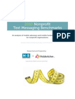 Nonprofit Text Messaging Benchmarks Study 2010