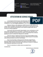 Attestation de Service Rendu (Aggee Naana)