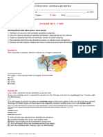 CQT - Bimestral 02 - Inglês - 8° Ano - 2023