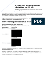 Confirmación e Instrucciones Official U.S. Depa