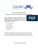 Assessment of Non Pharmacological Pain Management Among Nurses in Tikur Anbessa Specialized Hospital by AAU Nursing Students