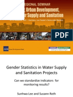 Gender Statistics in Water Supply and Sanitation Projects