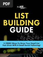 Copy Posse Free Guide List Building Guide