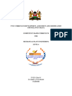 Mechanical Plant Curriculum Level 6