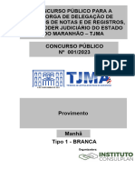 Instituto Consulplan 2023 TJ Ma Titular de Servicos de Notas e de Registros Provimento Prova