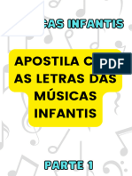 Apostila Com Letras de Músicas Infantis - PARTE 1 .