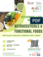 PHT Leaflet - Student Led Webinar Nutraceuticals and Functional Foods