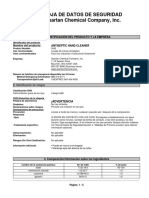 Hoja de Datos de Seguridad de HAND CLEANER-302