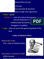 Medical Ethics & Law - Handout