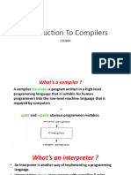 Introduction To Compilers