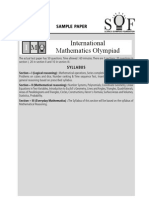 International Mathematics Olympiad: Sample Paper