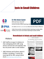 Hemodialysis in Small Children