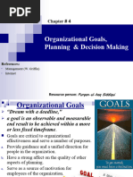 Organizational Goals, Planning & Decision Making (2024)