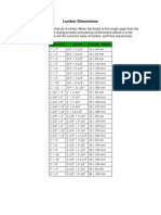 Lumber Dimensions