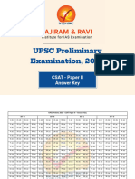 Prelims 2024 - Csat Answer Key