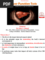 Biochemistry - LG 1 (Liver Function Tests) - Dr. Salar