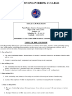 Dr. B.C Roy Engineering College: Title: Er Diagram