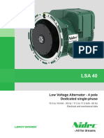 Low Voltage Alternator - 4 Pole Dedicated Single-Phase