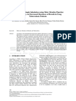 The Effects of Simple Inhalation Using Mint (Mentha Piperita) Aromatherapy On Decreased Shortness of Breath in Lung Tuberculosis Patients