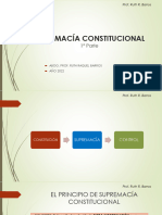 Supremacía Constitucional - 1° Parte