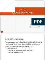 Unit-III (Regular Expression)