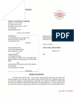 JOHN DOE, A V THE SECOND MILE, SANDUSKY & PSU (CT. of COMMON PLEAS PA) - PLAINTIFF'S COMPLAINT