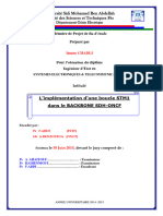 L'implémentation D'une Boucle STM1 Dans Le BACKBONE SDH-ONCF - CHADLI Imane