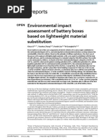 Environmental Impact Assessment of Battery Boxes Based On Lightweight Material Substitution