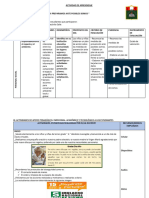 Sesión de Aprendizaje 28 de Abril