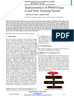 Design and Implementation of PWM Charge Controller and Solar Tracking System