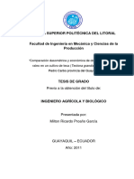 Escuela Superior Politécnica Del Litoral: "Comparación Dasométrica y Económica de Dos Intensidades de