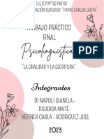 Trabajo Práctico Psicolinguística