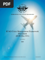 Crisis Management Framework ICAO - EUR DOC 031 2023 2E