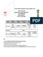 HORARIO DE EVALUACIONES TRIMESTRALES DE 5to - EGB Paralelo B - SEGUNDO TRIMESTRE - 2023