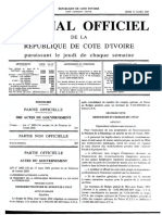 Journal Officiel: Rêpubliquede Cote D'Ivoire