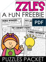 A Fun Freebie: Puzzles Packet