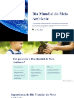 Dia Mundial Do Meio Ambiente