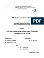 Effet D'un Traitement Thermique de Courte Durée Sur Les Performances de La Silicone.