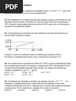 Lista 1 - Dilatacao Termica