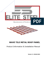 Elite Steel Wave Tile Installation Manual 1