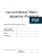 Calibration Tests of HPLC