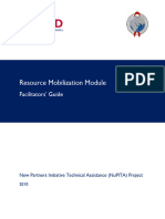 Resource Mobilization Module Facilitators Guide